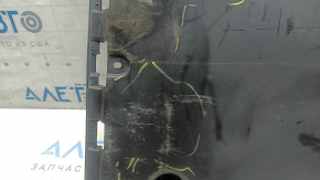 The right underbody protection of the Audi A3 22-26 is dented and worn
