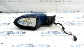 Left side mirror VW Jetta 19-26 5+2 pins, BSM, heated, blue