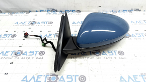 Left side mirror VW Jetta 19-26 5+2 pins, BSM, heated, blue