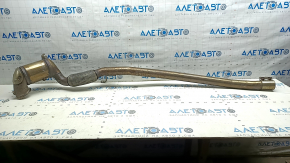 The inlet pipe with the catalytic converter of the Audi A3 22-26 is crushed, the mesh is torn