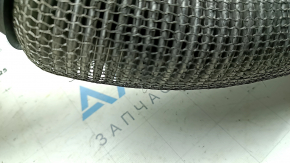 The inlet pipe with the catalytic converter of the Audi A3 22-26 is crushed, the mesh is torn