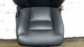 Passenger seat Volvo XC60 18-26 with airbag, electric, heated, black leather, with control unit, needs cleaning, dented, bruised, scuffed