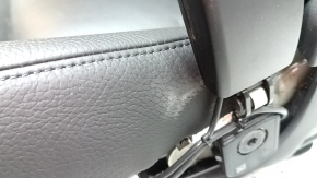 Passenger seat Volvo XC60 18-26 with airbag, electric, heated, black leather, with control unit, needs cleaning, dented, bruised, scuffed