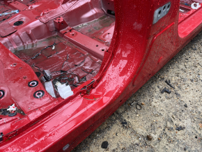 The central right body pillar of Lexus UX 19-26 on the body is dented