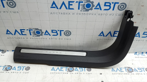 Front left door sill plate Volvo XC60 18-26 black with chrome insert, scratches, scratches on chrome