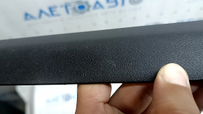 Front left door sill plate Volvo XC60 18-26 black with chrome insert, scratches, scratches on chrome