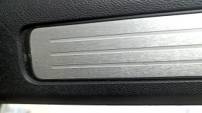 Front left door sill plate Volvo XC60 18-26 black with chrome insert, scratches, scratches on chrome