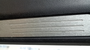 Front left door sill plate Volvo XC60 18-26 black with chrome insert, scratches, scratches on chrome