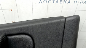 Door trim, front left card, Volvo XC60 18-22, black leather, armrest and insert, black leather, with speaker trim, bump, dent