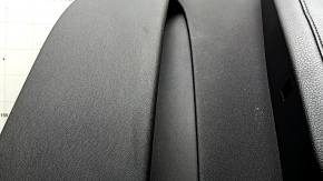Door trim, front left card, Volvo XC60 18-22, black leather, armrest and insert, black leather, with speaker trim, bump, dent