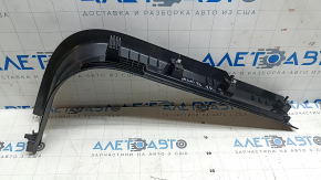 Front right door sill trim Volvo XC60 18-26 black with chrome insert, scratches, scratches on chrome