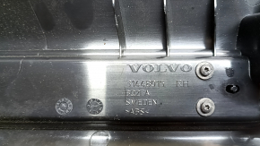 Front right door sill trim Volvo XC60 18-26 black with chrome insert, scratches, scratches on chrome
