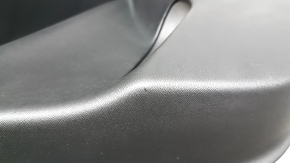 Door trim, rear left card, Volvo XC60 18-22, black leather, armrest and insert, black leather, with speaker cover, scratches