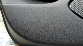 Door trim, rear left card, Volvo XC60 18-22, black leather, armrest and insert, black leather, with speaker cover, scratches