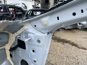Front right quarter of Honda Accord 23-26 on the body, white, dented pillar