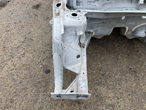 Front right quarter of Honda Accord 23-26 on the body, white, dented pillar