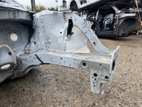 Front left quarter of Honda Accord 23-26 on the body, white, dented pillar