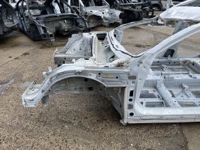 Front left quarter of Honda Accord 23-26 on the body, white, dented pillar