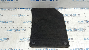 Front right fabric floor mat Volvo XC60 19-22 black, torn