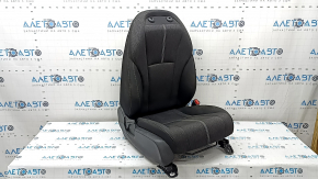 Passenger seat Honda Accord 23-26 without airbag, mechanical, black fabric with white stitching, without headrest, dry cleanable