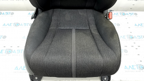 Passenger seat Honda Accord 23-26 without airbag, mechanical, black fabric with white stitching, without headrest, dry cleanable