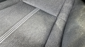Passenger seat Honda Accord 23-26 without airbag, mechanical, black fabric with white stitching, without headrest, dry cleanable