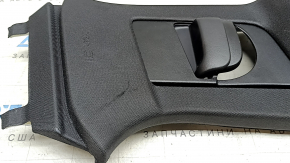 Center pillar trim, upper belt, right, Volvo XC60 18-26, black, worn
