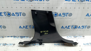 Lower right center pillar trim Volvo XC60 18-26 black, broken mount, scratch