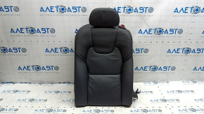 Rear seat backrest 2nd row left Volvo XC60 18-26 black leather, with headrest, scratch