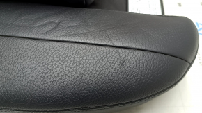 Rear seat cushion 2nd row Volvo XC60 18-26 black leather, with child seat, dent, rusty frame