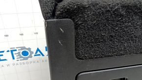 Backrest of the rear row 2nd row right Volvo XC60 18-26 black leather, with headrest, armrest and central black belt, scratches, dent, trim came out at the back