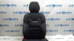Driver's seat Volvo XC60 18-22 with airbag, electric, heated, black leather, with control unit, scratches, dented