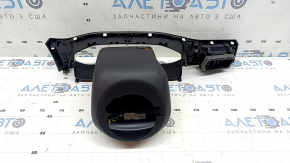 VW Jetta 25-26 black front panel trim, instrument panel frame, with deflector, with steering column frame, scratches