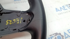 Naked steering wheel VW Jetta 22-26 black leather, without buttons and trim, scratches, dents