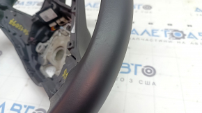 Naked steering wheel VW Jetta 22-26 black leather, without buttons and trim, scratches, dents