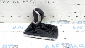Automatic transmission knob with shifter cover VW Jetta 22-26, black leather, with backlight