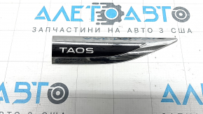 Emblem inscription wing TAOS right VW Taos 22-25