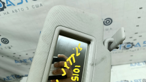 Left sun visor for VW Jetta 19-26, gray, without hook, without backlight, dry-cleanable