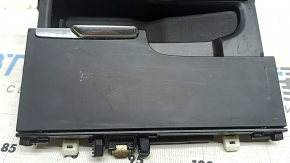 Volvo XC60 18-26 center console pocket box, black with chrome, scratches