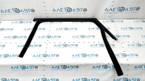 Upper rear left door molding VW Taos 22-25 black matte, scratch