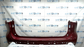Rear bumper bare Toyota Highlander 20-26 for parking sensors, red, worn