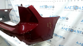 Rear bumper bare Toyota Highlander 20-26 for parking sensors, red, worn