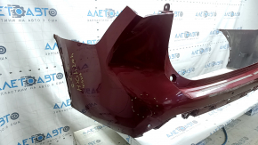 Rear bumper bare Toyota Highlander 20-26 for parking sensors, red, worn