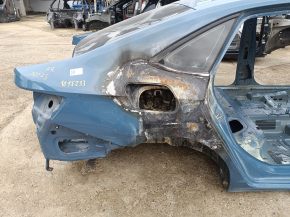 Quarter wing rear right VW Jetta 19-26 on the body, blue, dented, burnt