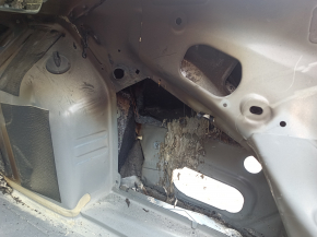 Quarter wing rear right VW Jetta 19-26 on the body, blue, dented, burnt