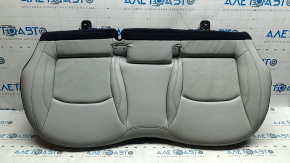 Rear seat cushion 2nd row Jeep Compass 22-26 leather gray, white + brown stitching, perforation