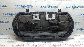 Rear seat cushion 2nd row Jeep Compass 22-26 leather gray, white + brown stitching, perforation