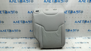 Right rear seat back, 2nd row, Jeep Compass 22-26, grey leather, white + brown stitching, perforation, scratches