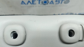 Right rear seat back, 2nd row, Jeep Compass 22-26, grey leather, white + brown stitching, perforation, scratches