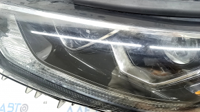Left front headlight Toyota Highlander 21-21 LED+LED DRL, light, worn, yellow LED
